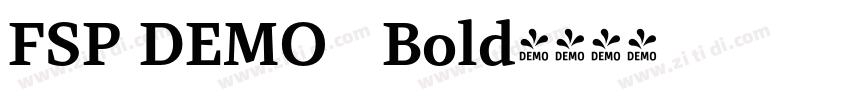 FSP DEMO   Bold字体转换